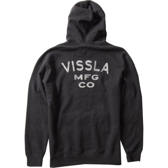 Vissla Coastal Boys Eco PO Hoodie Black Heather 2 - Image 2